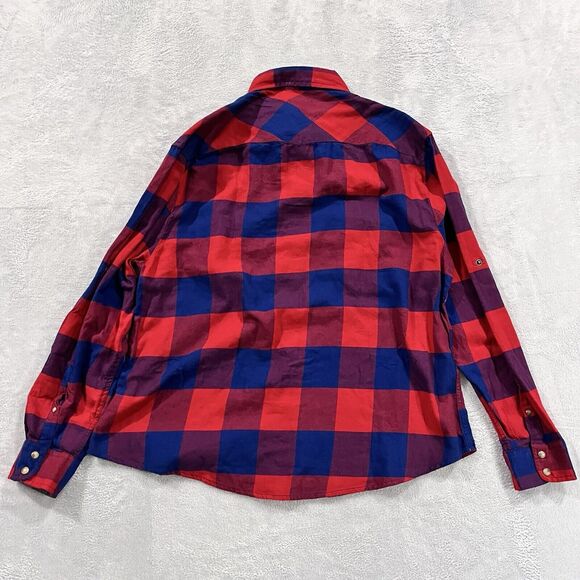 Jachs Pearl Snap Shirt XXL Girlfriend Bea Flannel Plaid CowGirl Western NWT - Picture 2 of 12